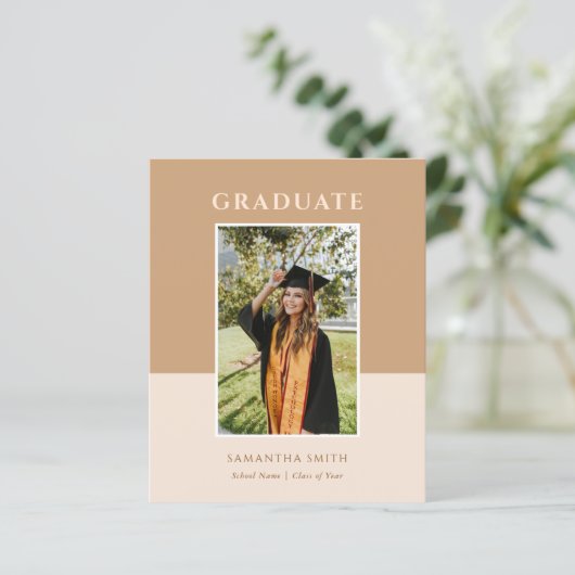 2023 Bekendmaking van het Afstudeerder Gold Modern (Staand voorkant)