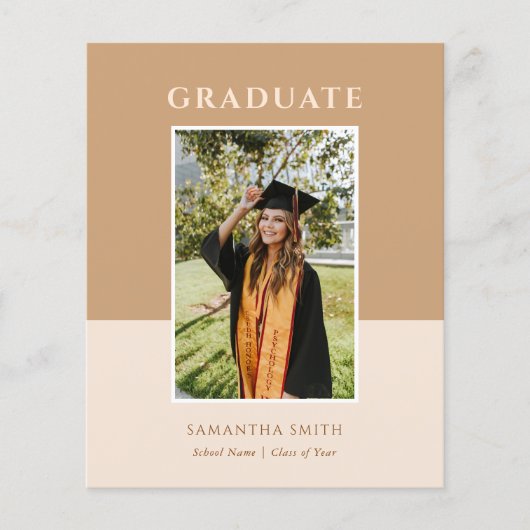 2023 Bekendmaking van het Afstudeerder Gold Modern (Voorkant)