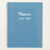 2023 blauw Maandelijks/Weekplanner Planner (Voorkant)