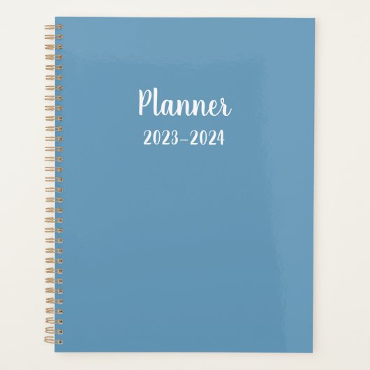 2023 blauw Maandelijks/Weekplanner Planner (Voorkant)