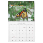 2023 Bloemen en vlinders met opwindende psalmen Kalender (Jan 2026)