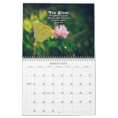 2023 Bloemen en vlinders met opwindende psalmen Kalender (Mar 2026)
