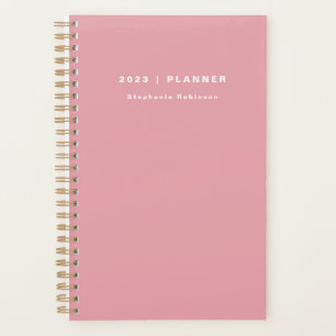 2023 Blush Pink Weekelijks Minimalistisch Planner