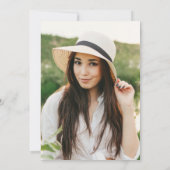 2023 Boho Graduation Party Floral Palms Foto Kaart (Achterkant)