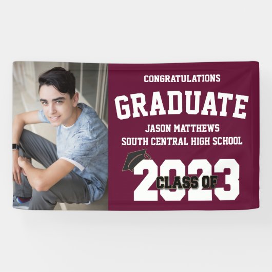 2023 Bourgogne Afstuderen banner met Pet (Horizontaal)