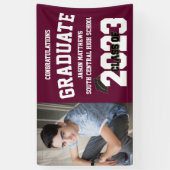 2023 Bourgogne Afstuderen banner met Pet (Verticaal)