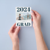 2023 BUDGET Blue Modern Script 2 Fotouitnodiging Flyer (Hand)