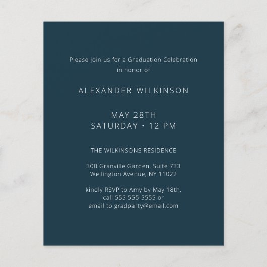 2023 BUDGET Blue Modern Script 2 Fotouitnodiging Flyer (Achterkant)