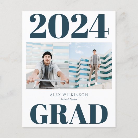 2023 BUDGET Blue Modern Script 2 Fotouitnodiging Flyer (Voorkant)