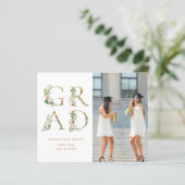 2023 BUDGET Gouden Bloem Moderne Diploma Uitnodigi (Staand voorkant)