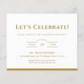 2023 BUDGET Gouden Bloem Moderne Diploma Uitnodigi (Achterkant)