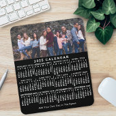 2023 Calendar Black Persoonlijke foto naam gebold Muismat