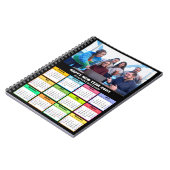 2023 Calendar Business Custom Photo Modern Black Notitieboek (Linkerzijde)