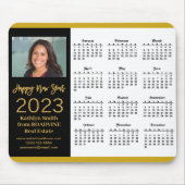 2023 Calendar Business Gold Script Photo Muismat (Voorkant)