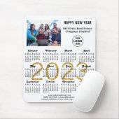 2023 Calendar Company Photo Logo Gold Script Muismat (Met muis)