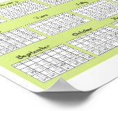 2023 Calendar Fabric Font Rabbits Dancing Poster (Hoek)