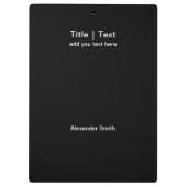 2023 Calendar Gold Script Business Foto aangepast Klembord (Achterkant)