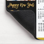 2023 Calendar Gold Script Simple Family Photo Muismat (Hoek)