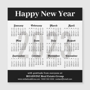 2023 Calendar Minimalist Business Magnetic Kaart