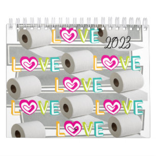 2023 Calendar Toilet Paper Love, Ducks Kalender