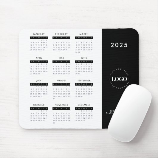 2023 Calendar Your Custom Business Logo Text Here  Muismat (Met muis)