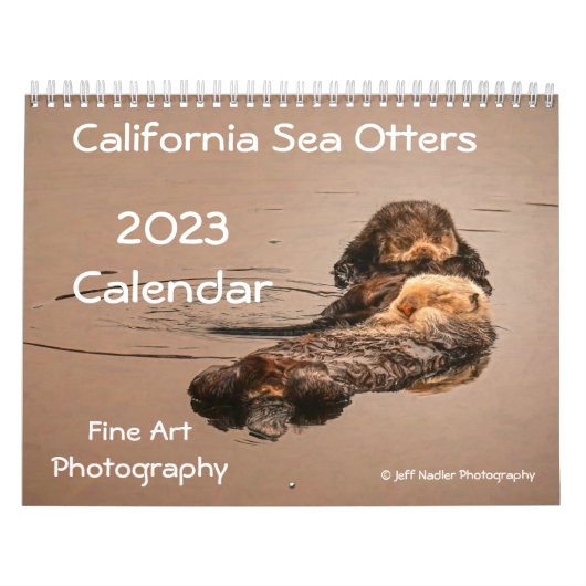 2023 Californische Zee Otters Wall Agenda Kalender (Hoes)