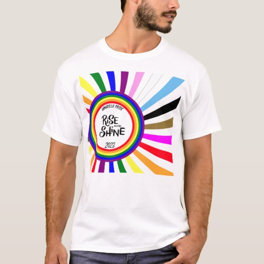 2023 Camarillo Pride Rise and Shine T-shirt (Voorkant)