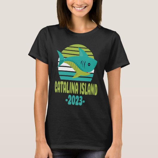 2023 Catalina Island California Shark T-shirt (Voorkant)