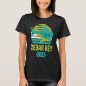 2023 Cedar Key Florida Shark T-shirt (Voorkant)