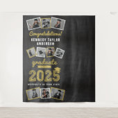 2023 Chalkboard Schets Afstuderen 9 Foto achtergro Wandkleed (Voorkant)