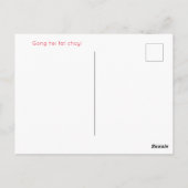 2023 Chinees jaar van het konijn, ornamentaal Post Briefkaart (Achterkant)