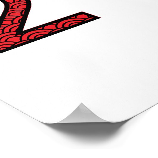 2023 Chinees jaar van het konijn Poster (Hoek)