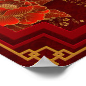 2023 Chinees nieuwjaar konijn Poster (Hoek)