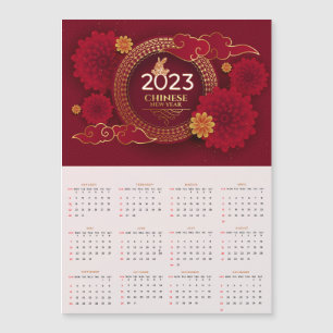 2023 Chinees nieuwjaar van de konijnenkalender