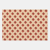 2023 Chinees nieuwjaar van het konijnenrood Blauw  Inpakpapier Vel (Voorkant 3)