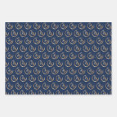 2023 Chinees nieuwjaar van het konijnenrood Blauw  Inpakpapier Vel (Voorkant 2)