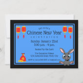 2023 Chinese nieuwjaarskonijn Cartoon Kaart (Voorkant)