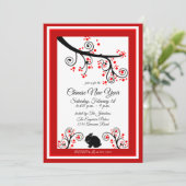 2023 Chinese nieuwjaarsuitnodiging voor konijnen Kaart (Staand voorkant)