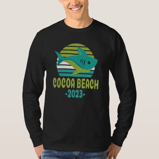 2023 Cocoa Beach Florida Shark T-shirt (Voorkant)