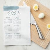 2023 Coffee Tea Towel Calendar Wall Art Theedoek (Quarter Fold)