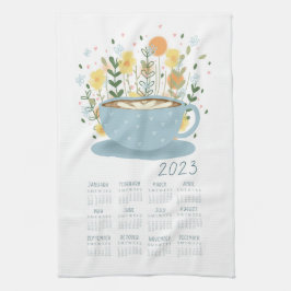 2023 Coffee Tea Towel Calendar Wall Art Theedoek