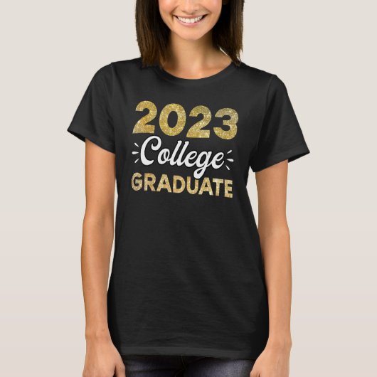 2023 College Afstuderen Afstuderen Afstudeerder st T-shirt (Voorkant)