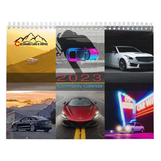 2023 Colorado Cars & Coffee Calendar Kalender (Hoes)