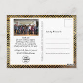 2023 Corporate Black Gold Modern Calendar Photo Briefkaart (Achterkant)