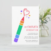 2023 Crayon Kindergarten Afstuderen Kaart (Staand voorkant)