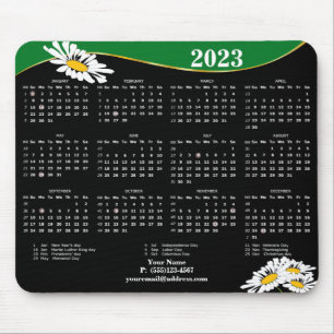 2023 Dagen over zwarte en witte Muismat