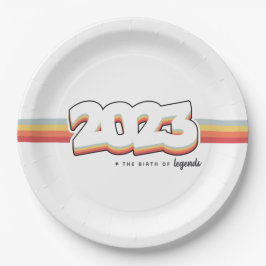 2023 De geboorte van legenden Papieren Bordje