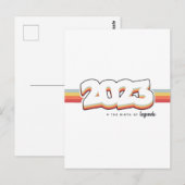 2023 De geboorte van legendes T-shirt Briefkaart (Voorkant / Achterkant)
