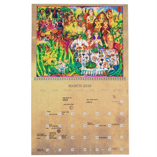 2023 De helft van het jaar leeft zinvol Kalender (Mar 2026)