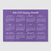 2023 de Motivatie van de Kalender Paarse Magnet va (Voorkant)